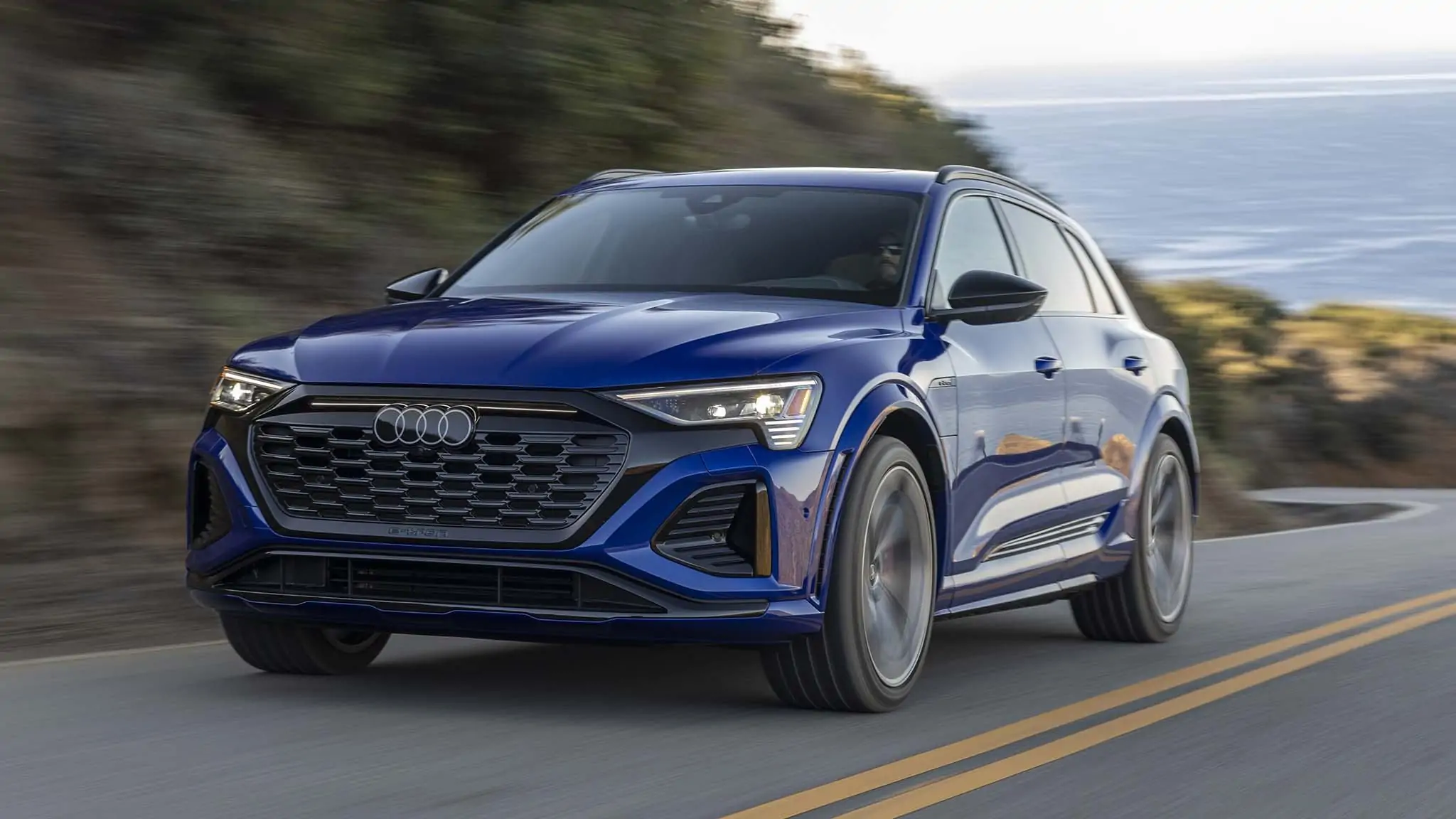 2024 Audi SQ8 e-tron Review: Price, Range, Performance 2 017 2024 audi sq8 e tron front in motion view