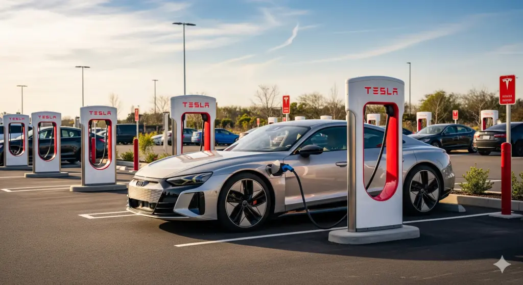 【Explained】Can Audi Charge at Tesla Supercharger? 4 can audi charge at tesla supercharger 1 1