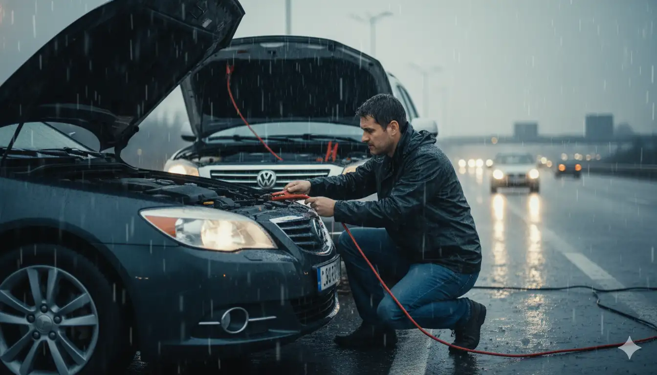 can you jump start a car in the rain 11