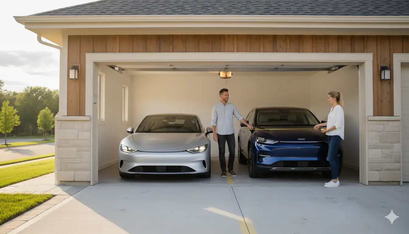 how many square feet is a two car garage 11