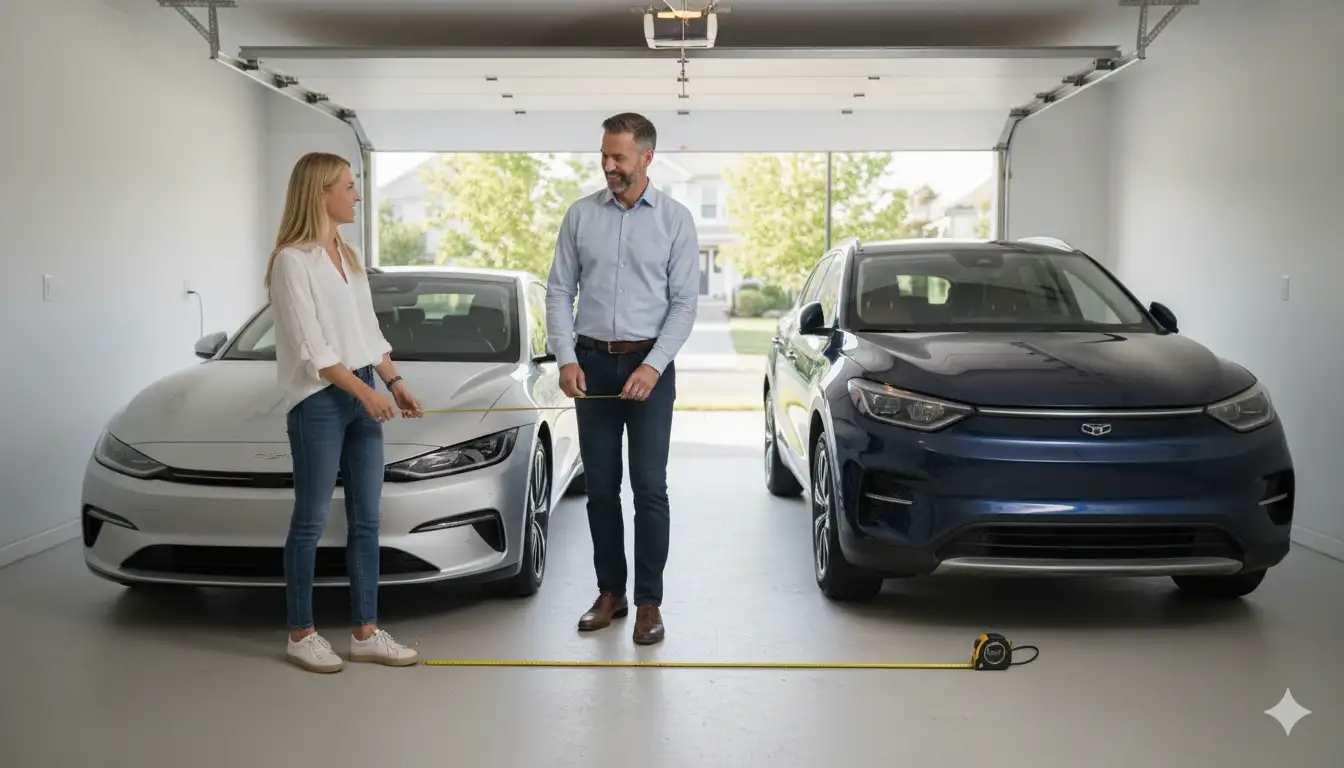 how many square feet is a two car garage 12