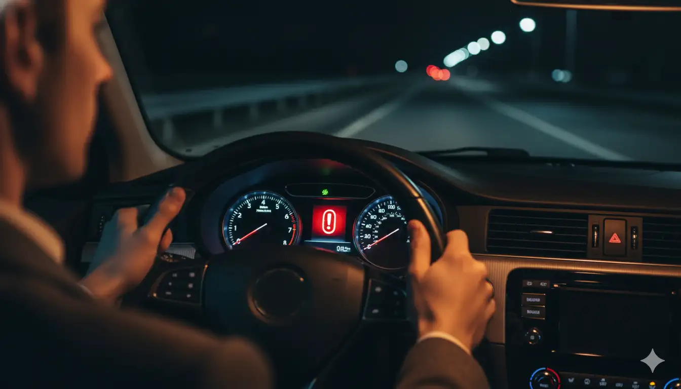 what does the exclamation point mean in a car 11