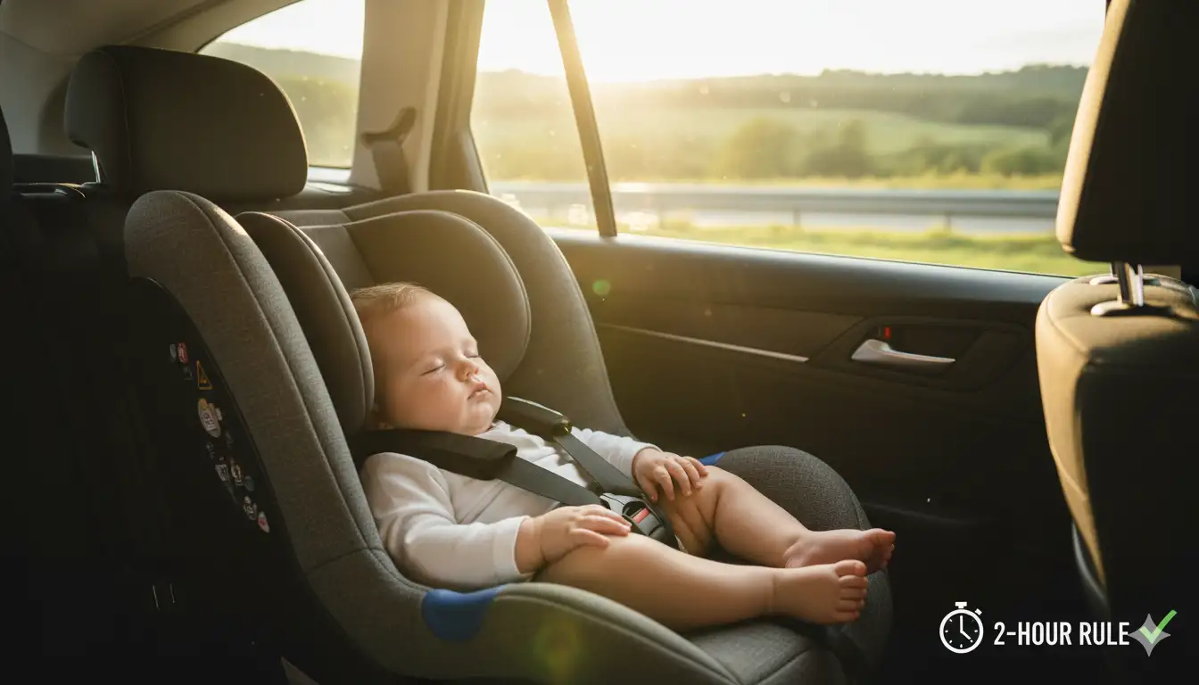 when does the 2 hour car seat rule end 13