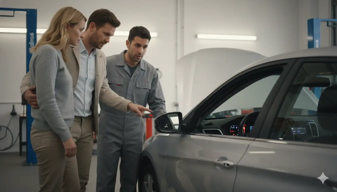 what does exclamation mark mean in car 11