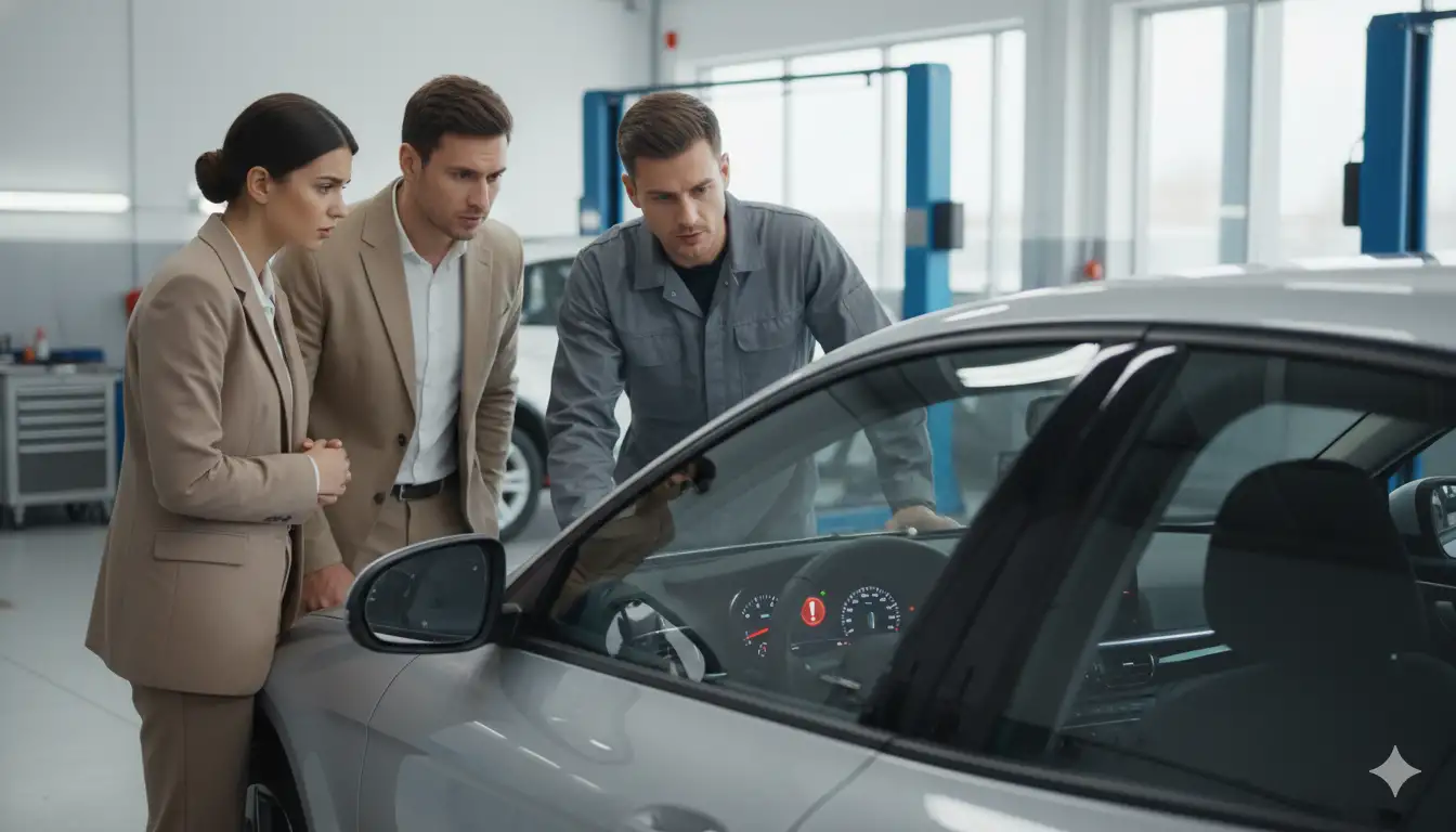 what does exclamation mark mean in car 13