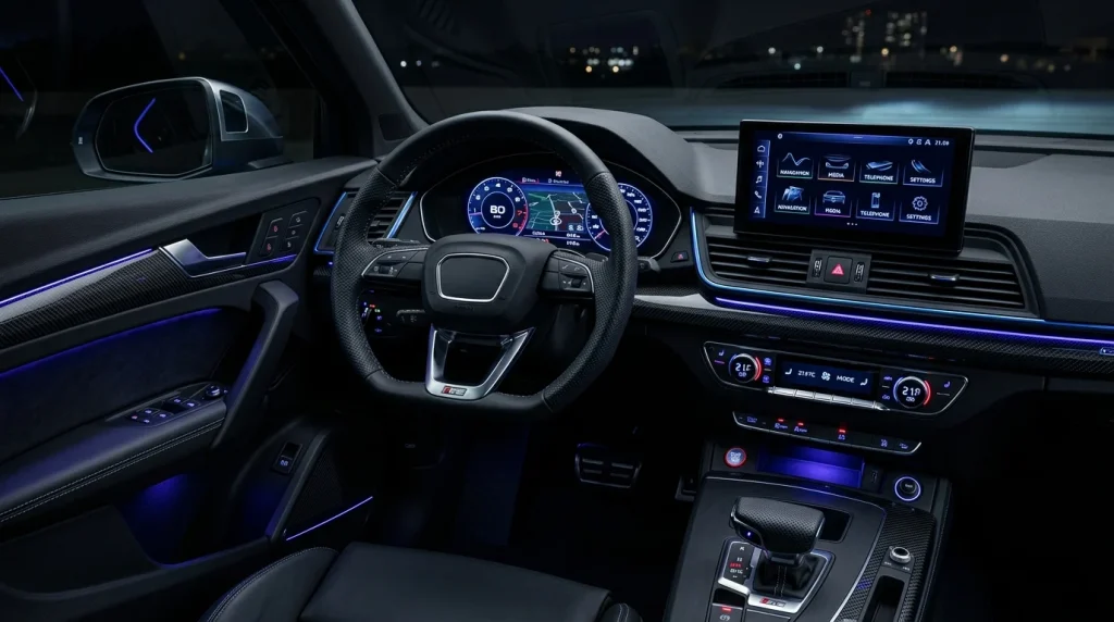 2021 Audi SQ5 Review: Price, Performance, and Common Problems 3 The 10.1-inch touchscreen and Virtual Cockpit inside a 2021 Audi SQ5