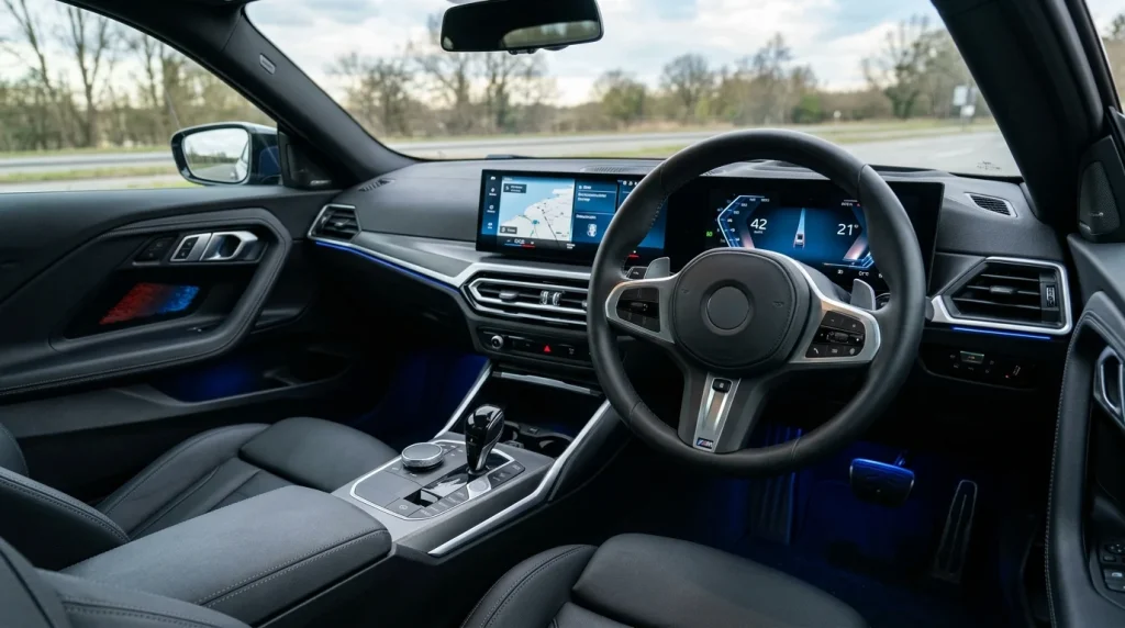 2026 BMW 2-Series Review: Pricing, Specs, and What's New 5 The BMW Curved Display infotainment system and dashboard of the 2026 BMW 2-Series Coupe