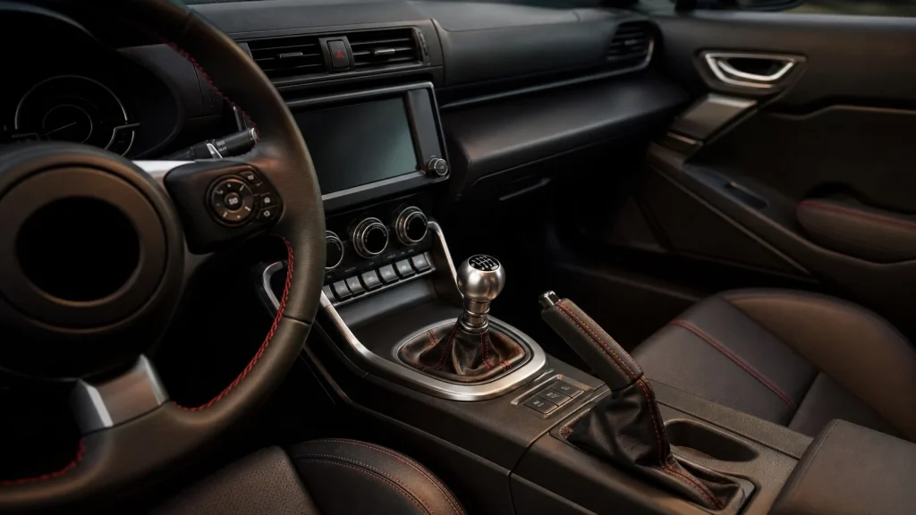 2026 BMW Z4 Review: Price, Specs, and the Final Edition 4 The interior cockpit and manual transmission gear shifter of the 2026 BMW Z4