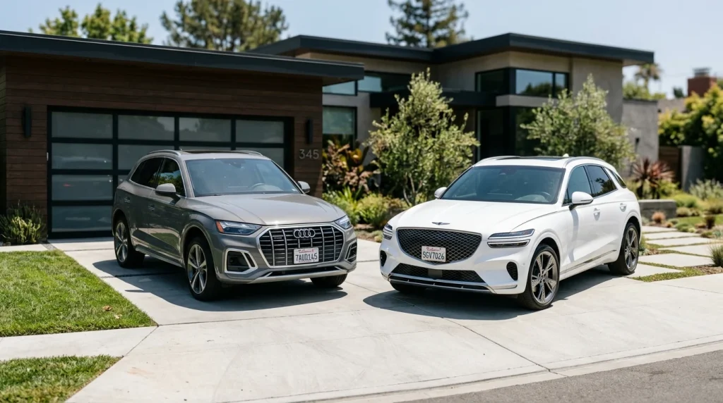 Compare Audi Q5 vs Genesis GV70 (2026): Luxury SUV Comparison