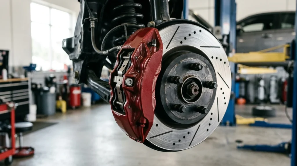 How to Space a Brake Caliper Bracket on Your Car
