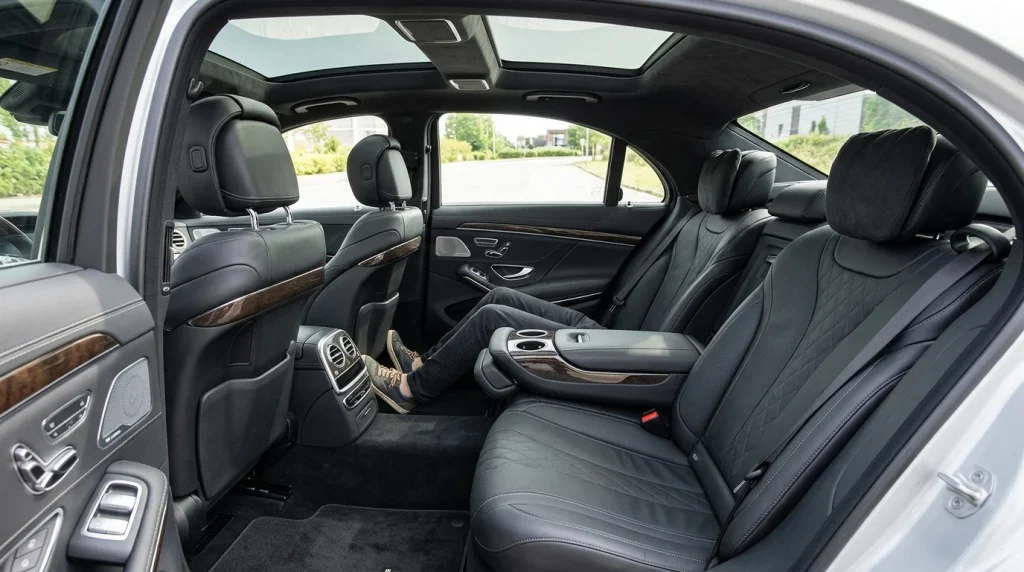 BMW M3 vs. M4: Which High-Performance Icon Is Better? 4 Spacious rear seat legroom and headroom of a luxury performance sedan